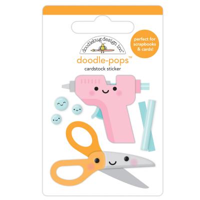 Doodlebug Cute & Crafty Doodle-Pops Sticker - Cute & Crafty